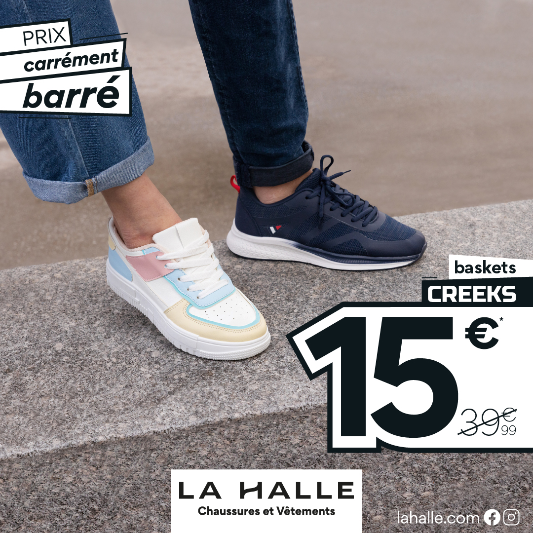 Villebon 2 - Baskets creeks à 15€ chez La Halle ! - 1080x1080 2 - 1