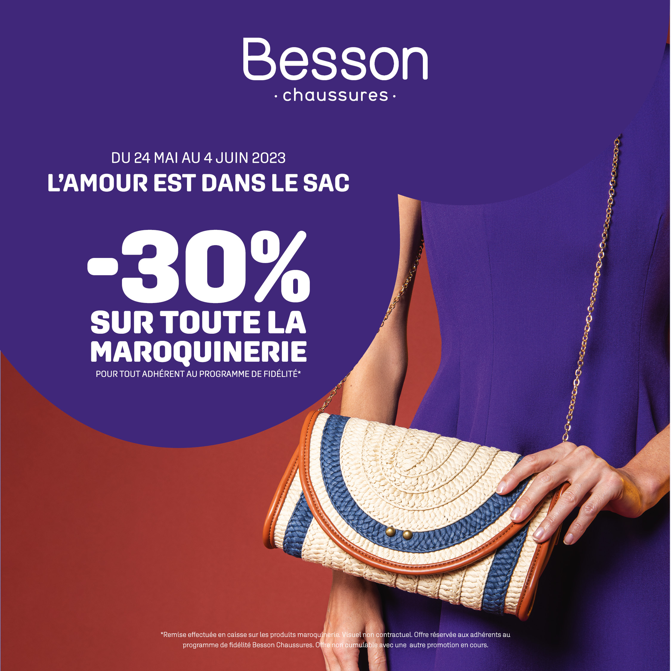 Villebon 2 - -30% chez Besson ! - besson mai 2023 offre maroquinerie - 1