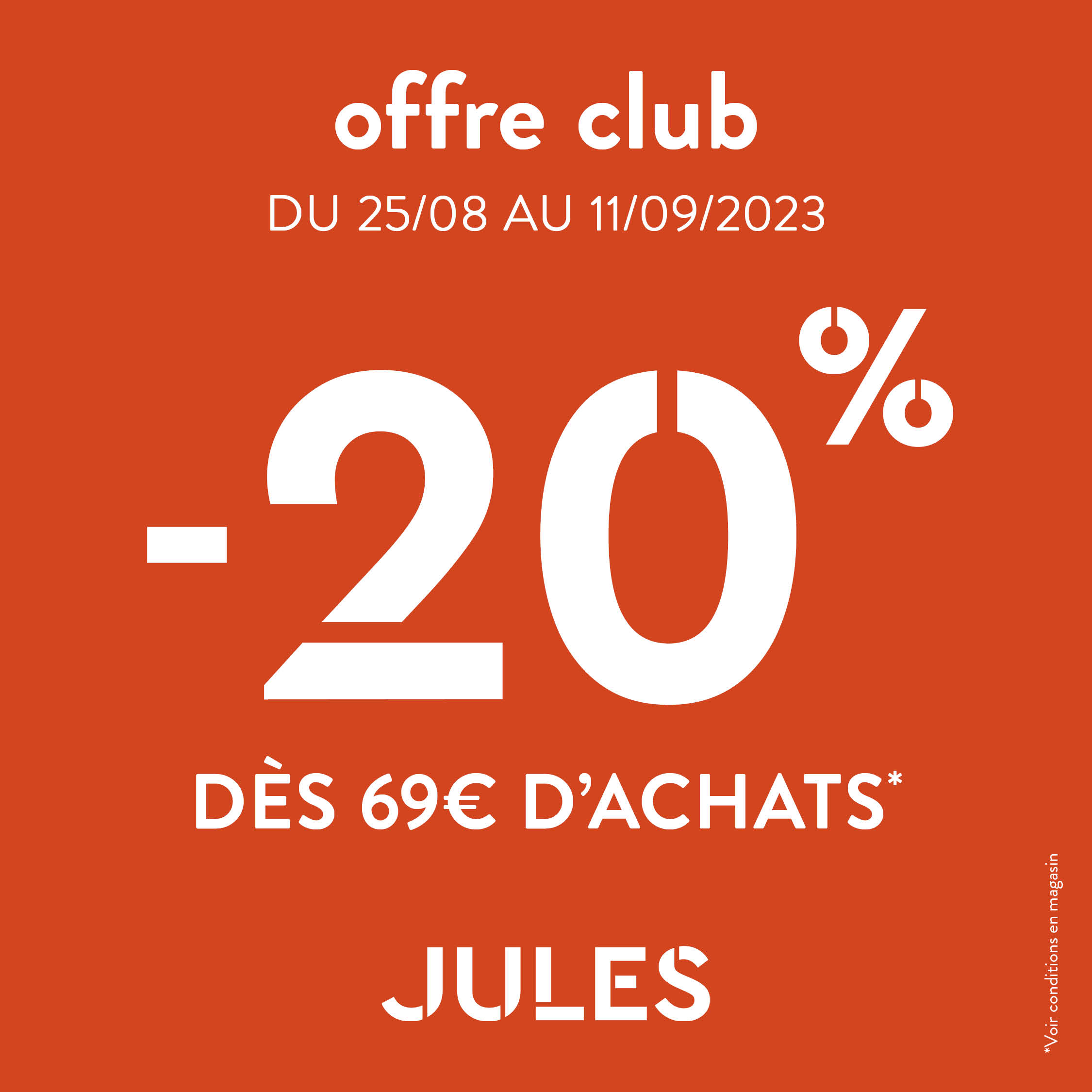 Villebon 2 - -20% chez Jules ! - op club 20 1080x1080 1 - 1