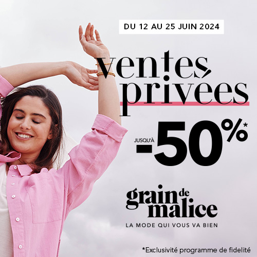 Villebon 2 - Ventes privées chez Grain de Malice ! - visuel centre co - 1