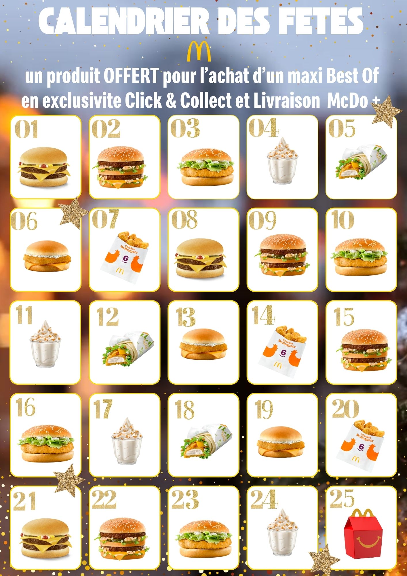 Villebon 2 - Calendrier de l’Avent McDonald's ! - recap calendrier de lavent 2024 - 1