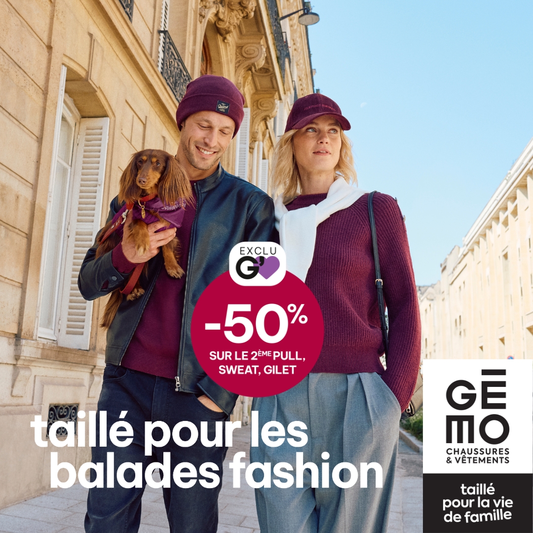 Villebon 2 - Offre pour les membres G'M chez Gémo ! - publication pull gemo - 2 Villebon 2 - Offre pour les membres G'M chez Gémo ! - publication pull gemo - 1