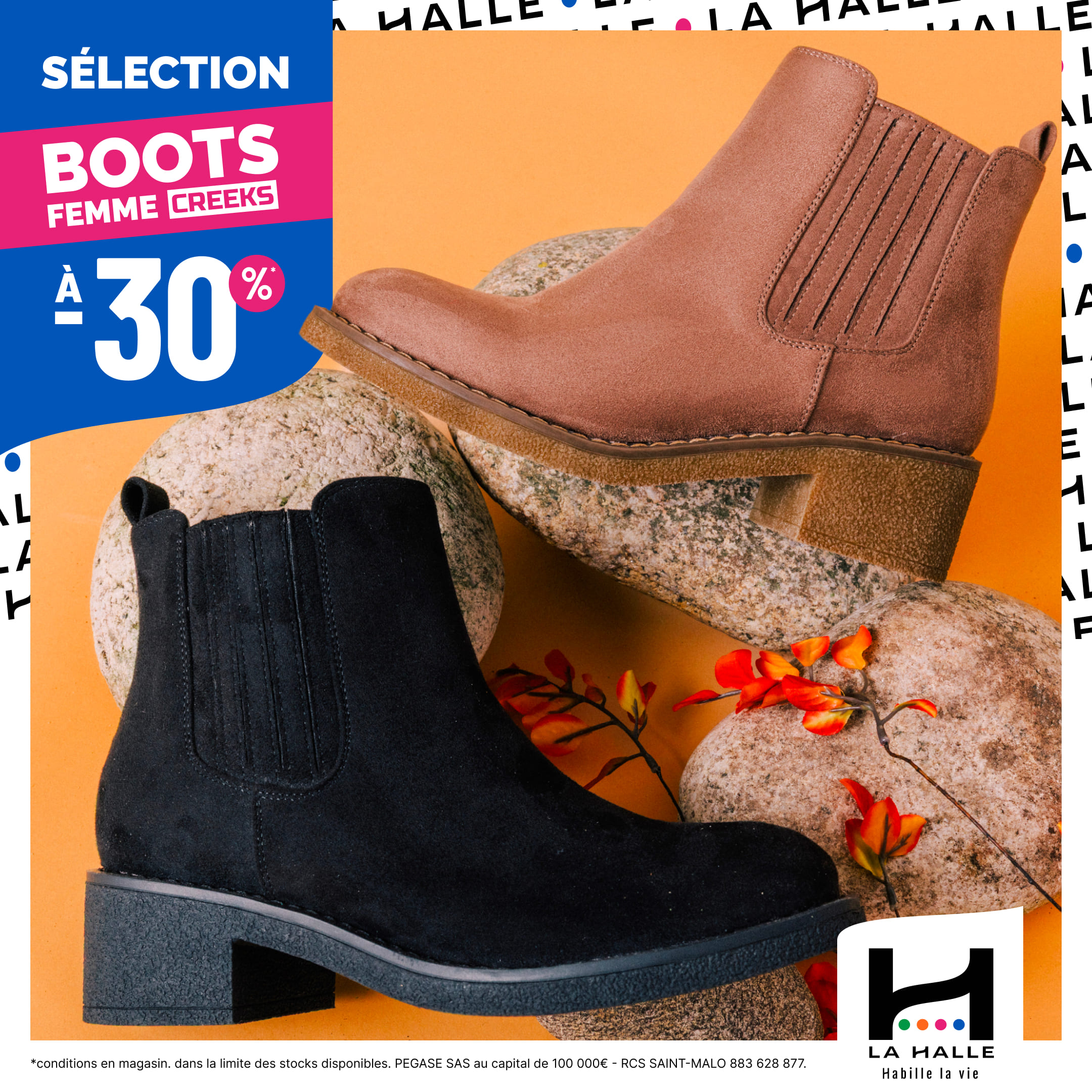 Villebon 2 - Sélection de chaussures de saison à -30% chez La Halle - 1080x1080 selection a 30 chaussure1 - 1