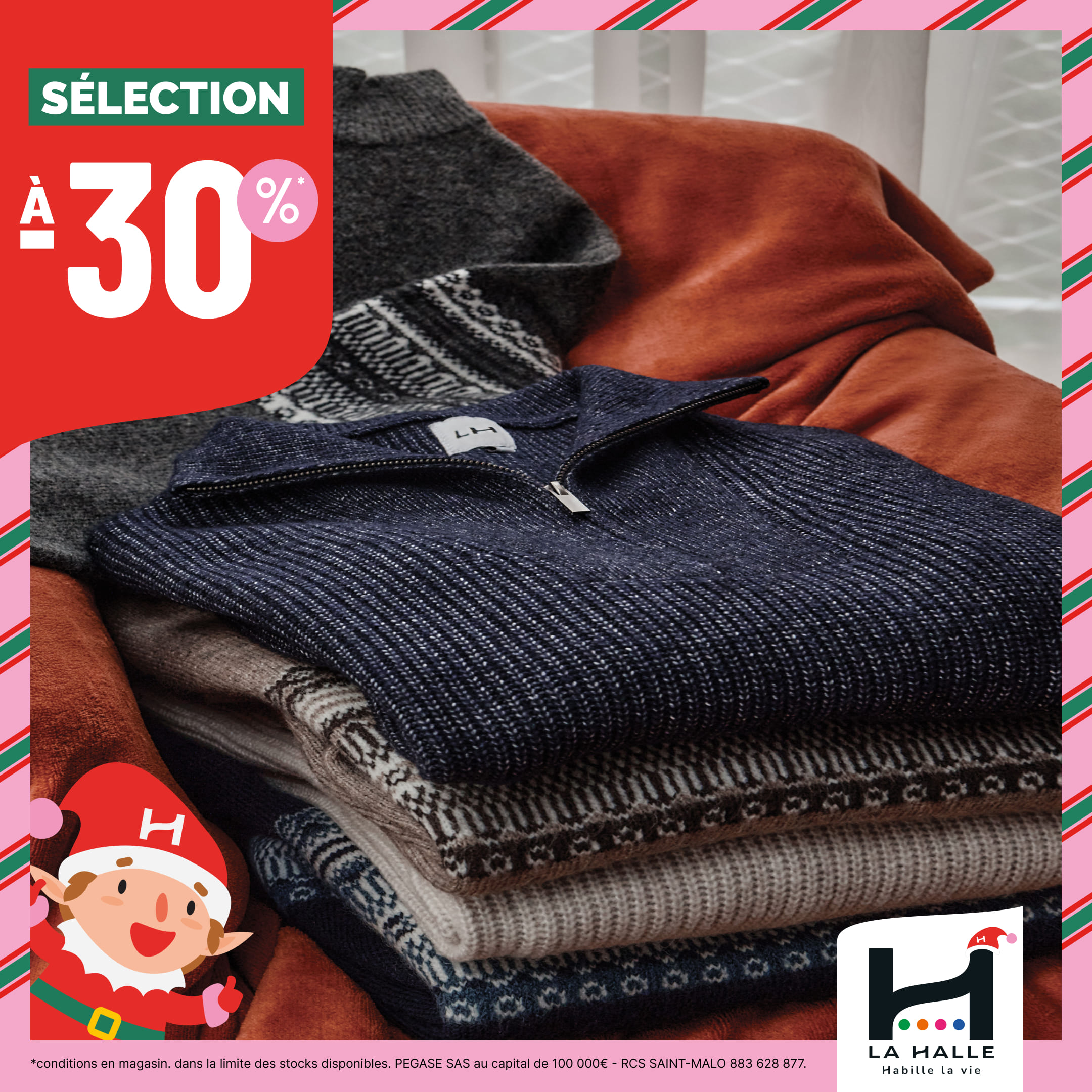Villebon 2 - Sélection de Noël à -30% chez La Halle - 1080x1080 2 - 2 Villebon 2 - Sélection de Noël à -30% chez La Halle - 1080x1080 2 - 1