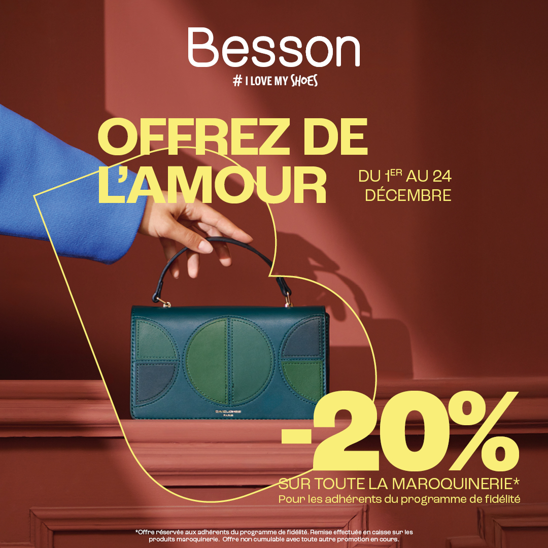 Villebon 2 - –20% sur la maroquinerie chez Besson - reseaux sociaux 1080x1080 2 - 1