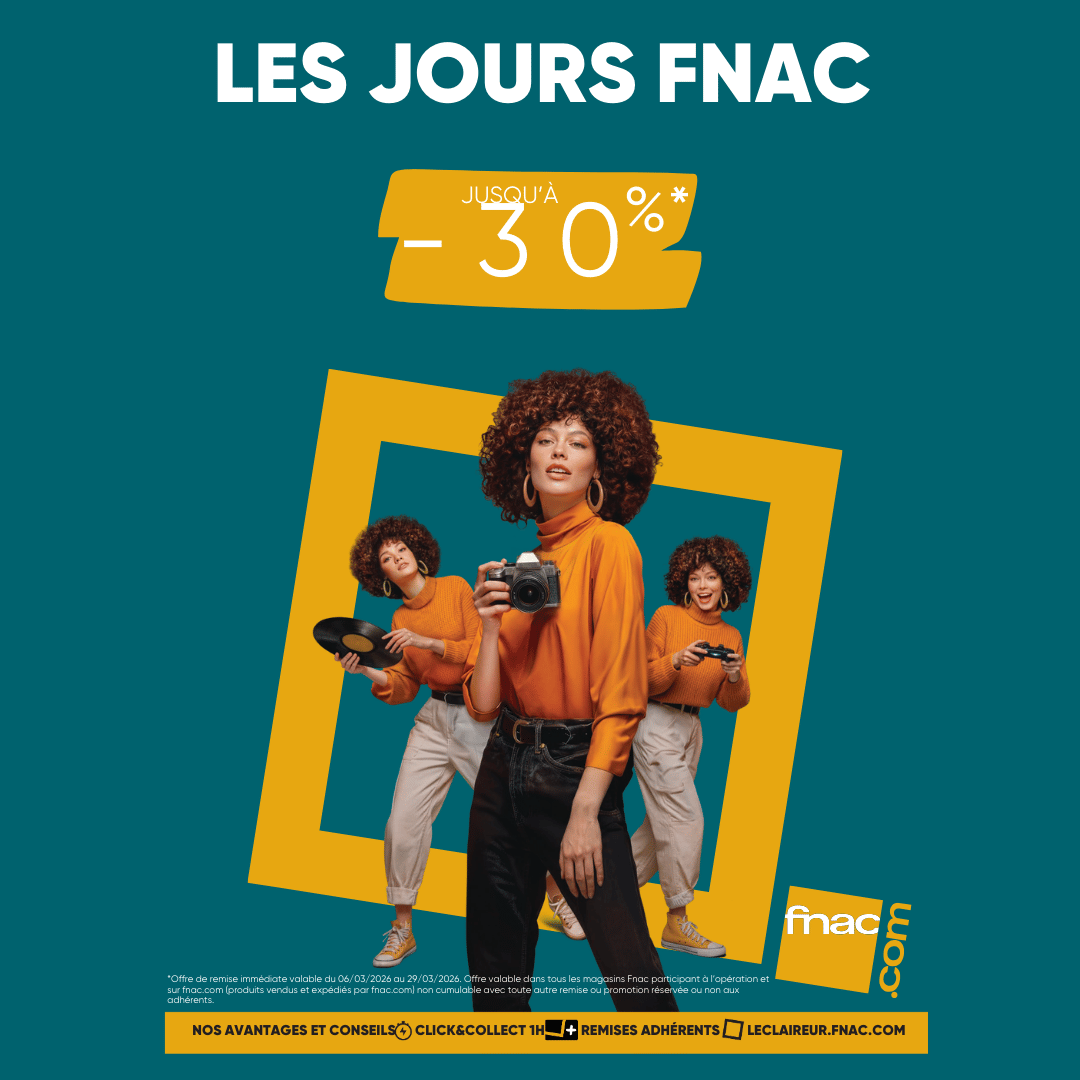 Villebon 2 - -30% : Les Jours Fnac ! - les jours fnac actu web 1080x1080px 1 - 1