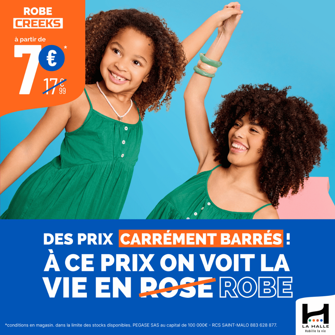 Villebon 2 - Robes à prix barrés chez La Halle ! - prix barres robe la halle web - 1
