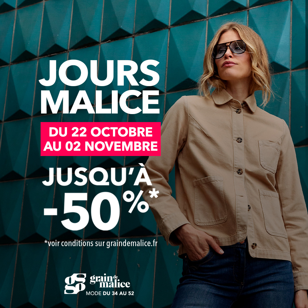 Villebon 2 - Venez profiter des jours Malice ! - visuel centre co 1080x1080 2 - 2 Villebon 2 - Venez profiter des jours Malice ! - visuel centre co 1080x1080 2 - 1